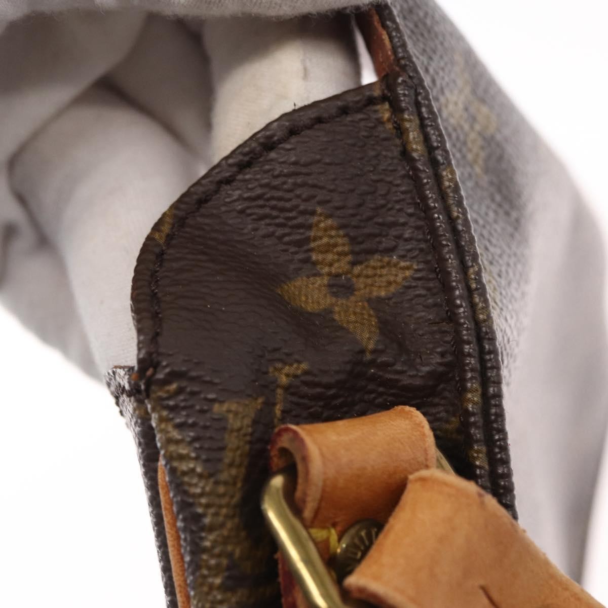Louis Vuitton Cartouchiere Handbag Monogram Canvas Brown Canvas Shoulder Bag Bag (Pre-Owned)