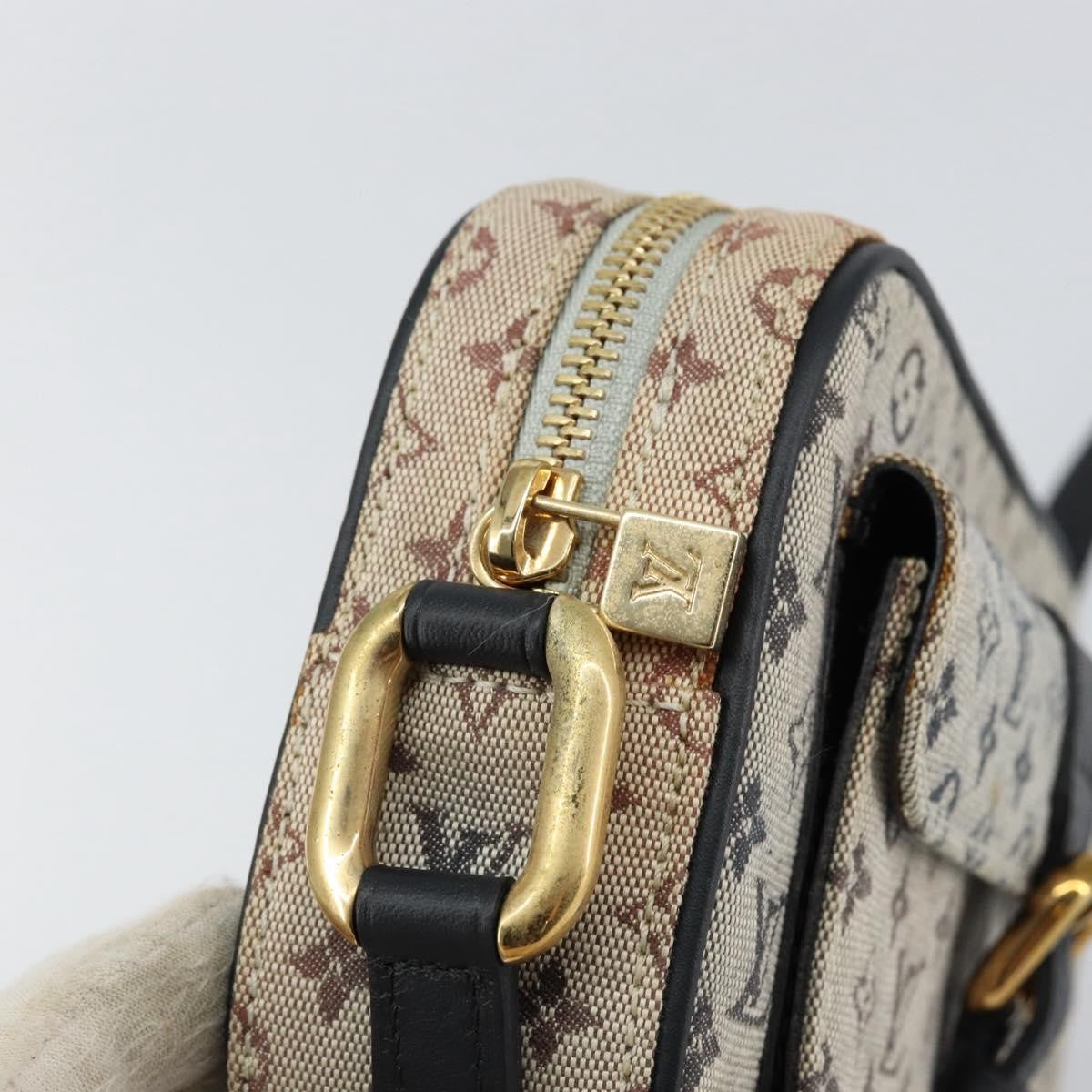 Louis Vuitton Juliette Crossbody Bag Mini Lin Blue Canvas Shoulder Bag Bag (Pre-Owned)