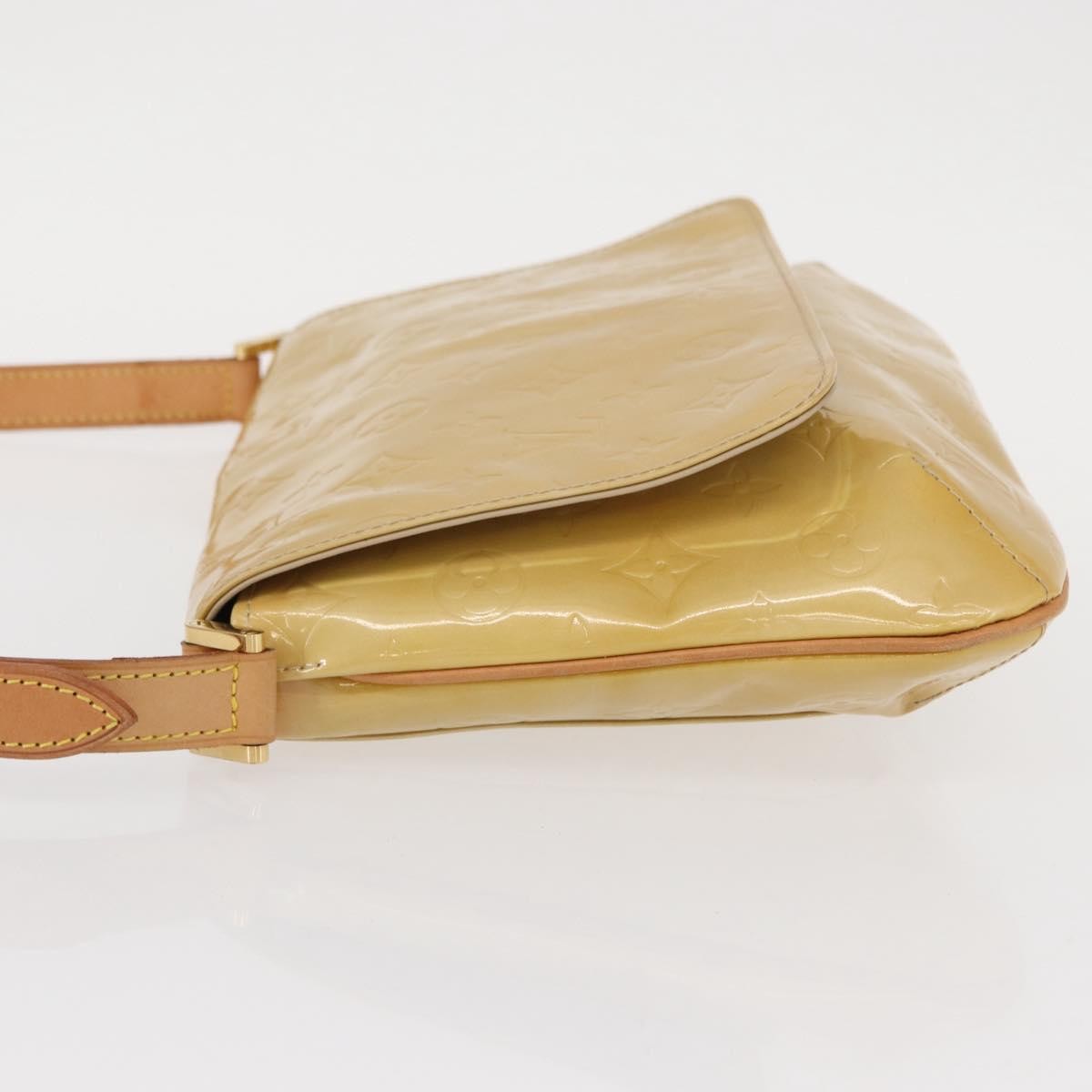 Louis Vuitton Thompson Street Handbag Monogram Vernis Beige Patent_Leather Shoulder Bag Bag (Pre-Owned)