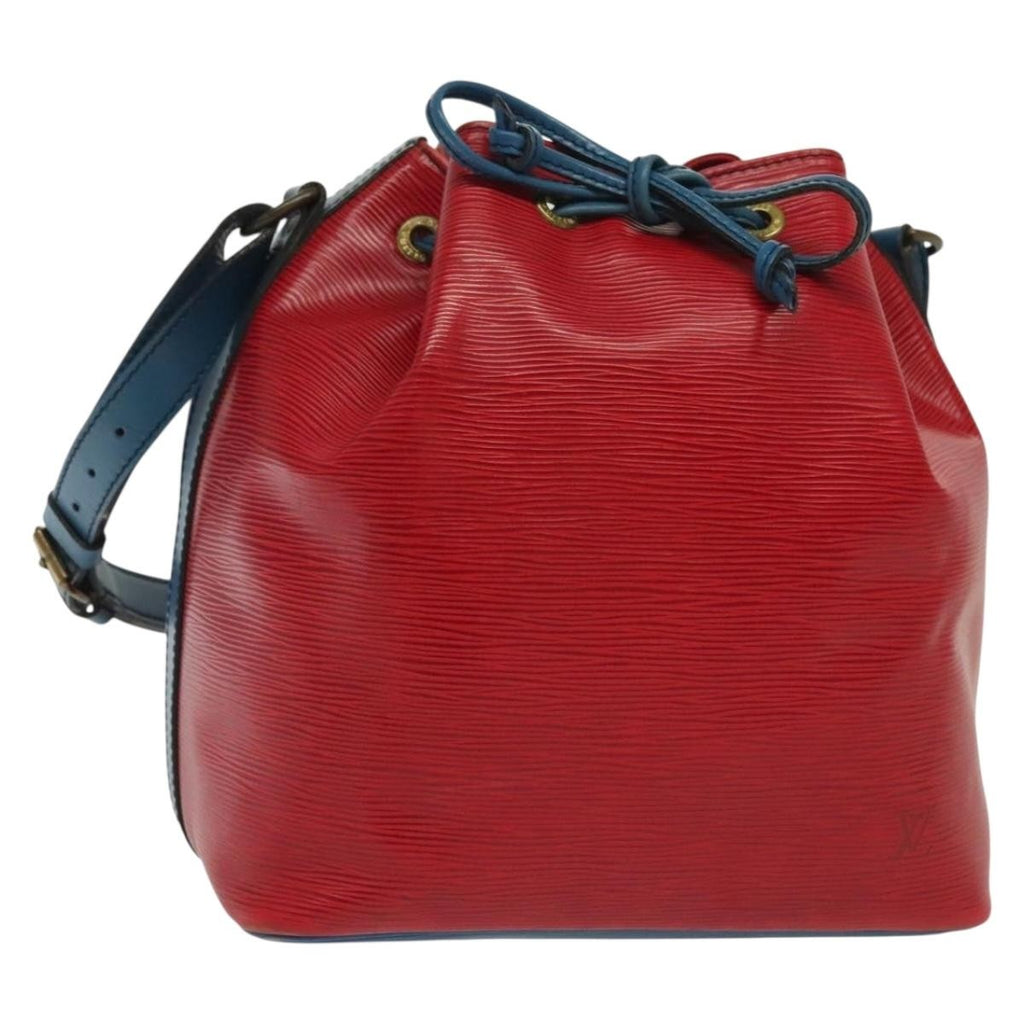Louis Vuitton Petit Noe Handbag Epi Leather Red Leather Shoulder Bag Bag (Pre-Owned)
