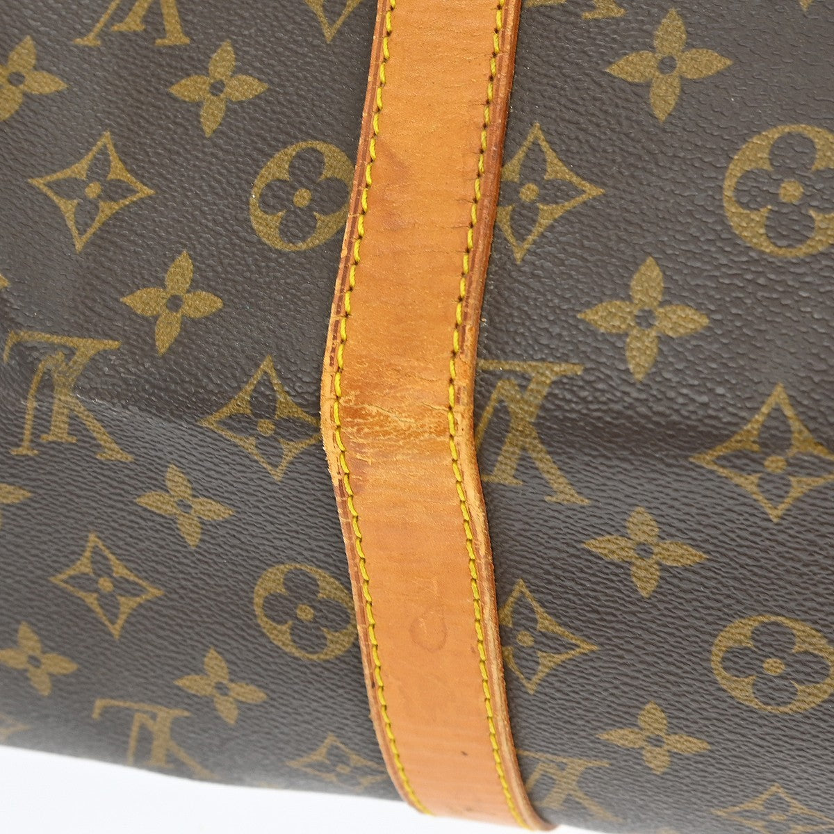 Louis Vuitton Keepall Bag Monogram Canvas Brown Canvas Travel Bag Bag (Pre-Owned)