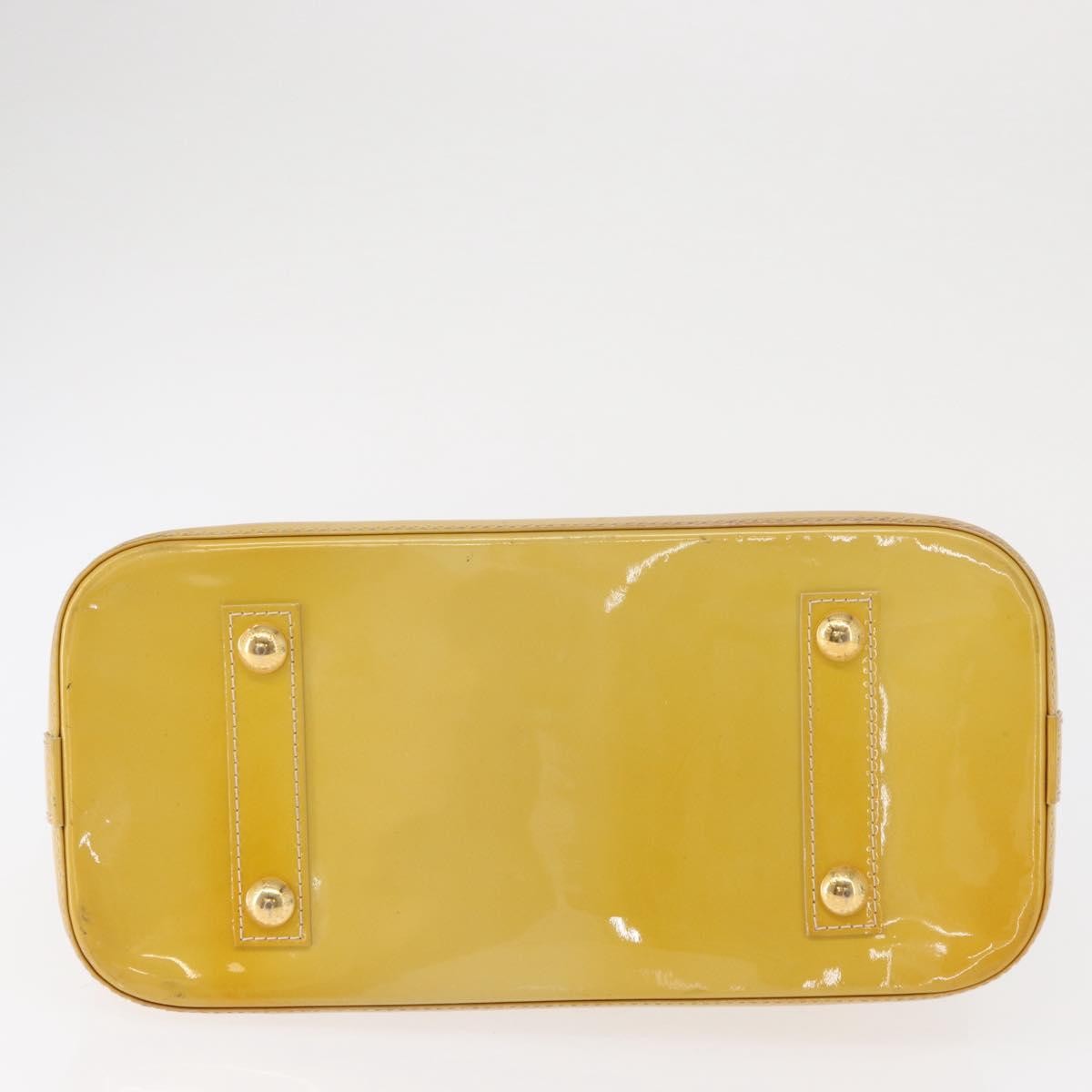 Louis Vuitton Alma Handbag Patent Leather Yellow Patent_Leather Handbag (Pre-Owned)