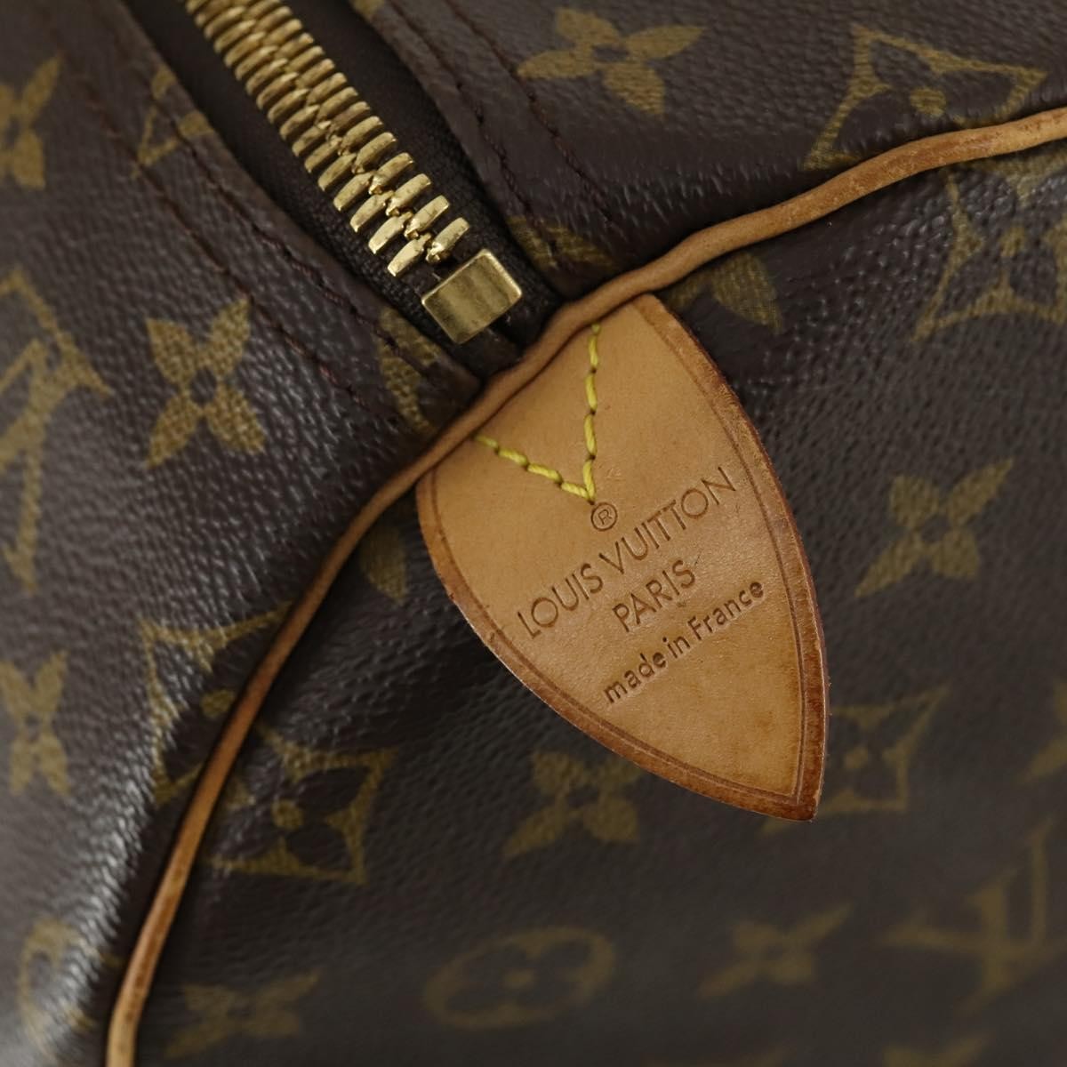 Louis Vuitton Keepall Bag Monogram Canvas Brown Canvas Travel Bag Bag (Pre-Owned)