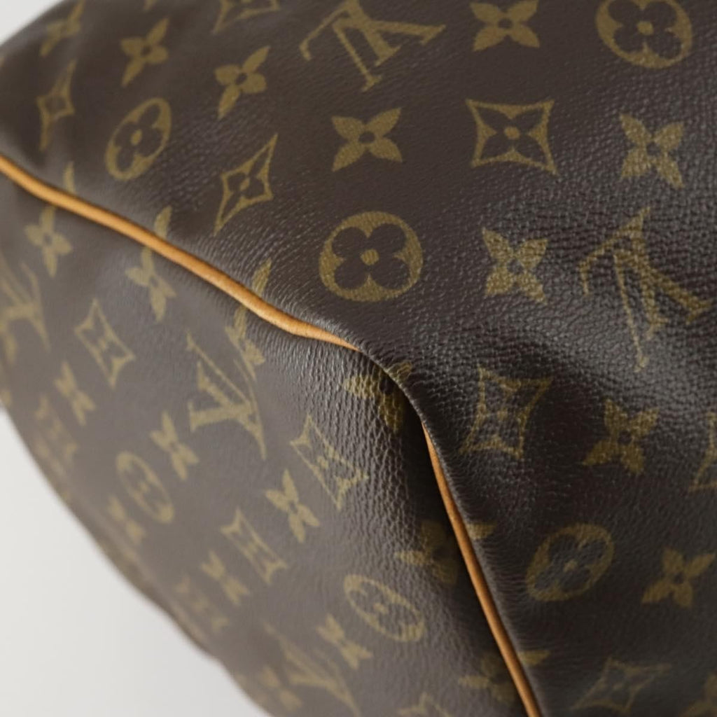 Louis Vuitton Keepall Bag Monogram Canvas Brown Canvas Travel Bag Bag (Pre-Owned)