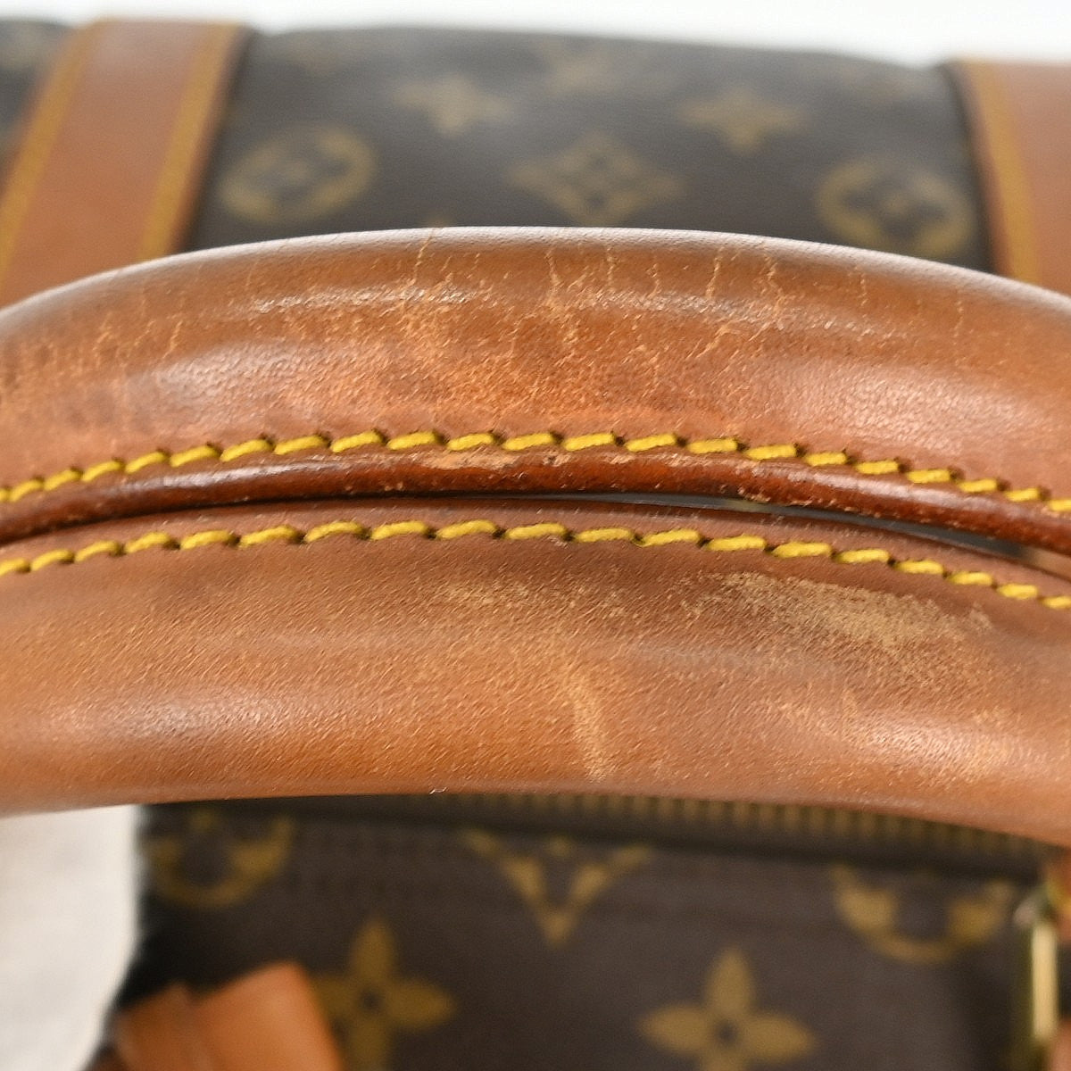 Louis Vuitton Keepall Bag Monogram Canvas Brown Canvas Travel Bag Bag (Pre-Owned)