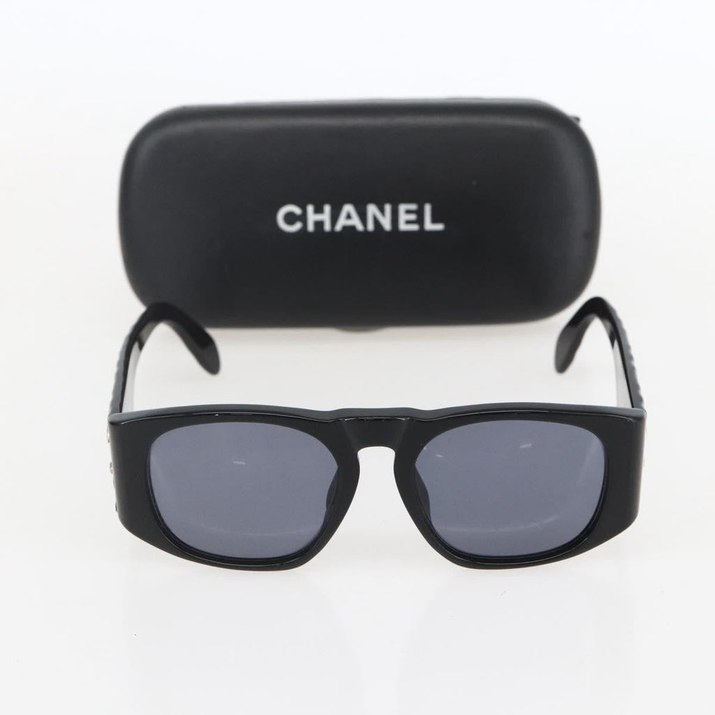 Chanel Cc Logo Matelasse Sunglasses Eye Wear Plastic Black Plastic Sunglasse Accessory (Pre-Owned)