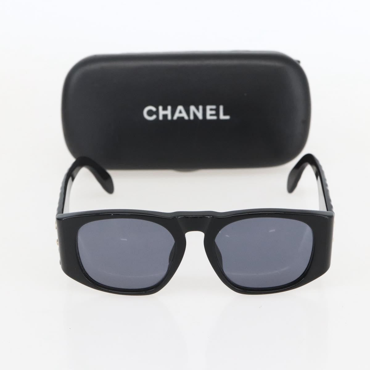 Chanel Cc Logo Matelasse Sunglasses Eye Wear Plastic Black Plastic Sunglasse Accessory (Pre-Owned)