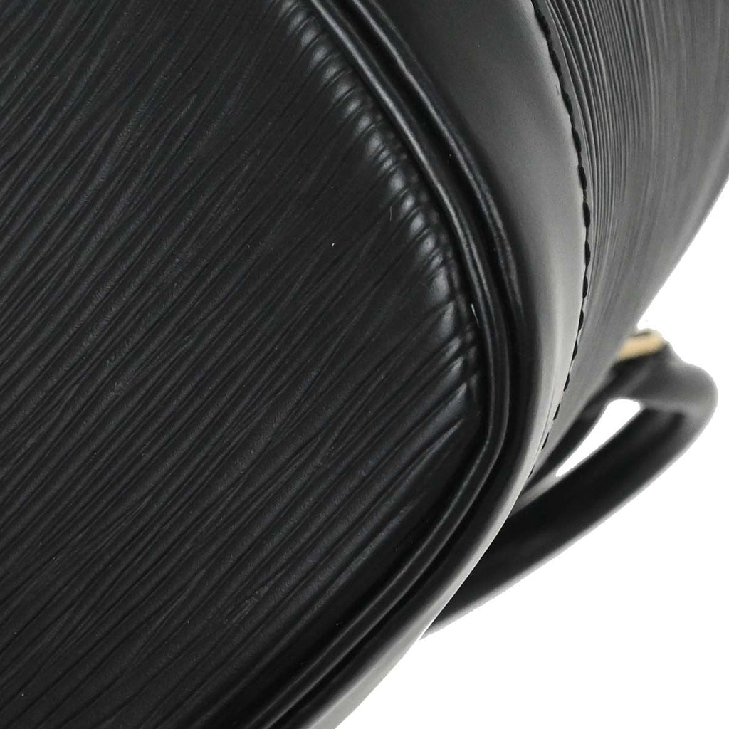 Louis Vuitton Alma Handbag Epi Leather Black Leather Handbag (Pre-Owned)