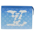 Louis Vuitton Pochette Voyage Limited Edition Monogram Clouds Blue Pvc Bag (Pre-Owned)