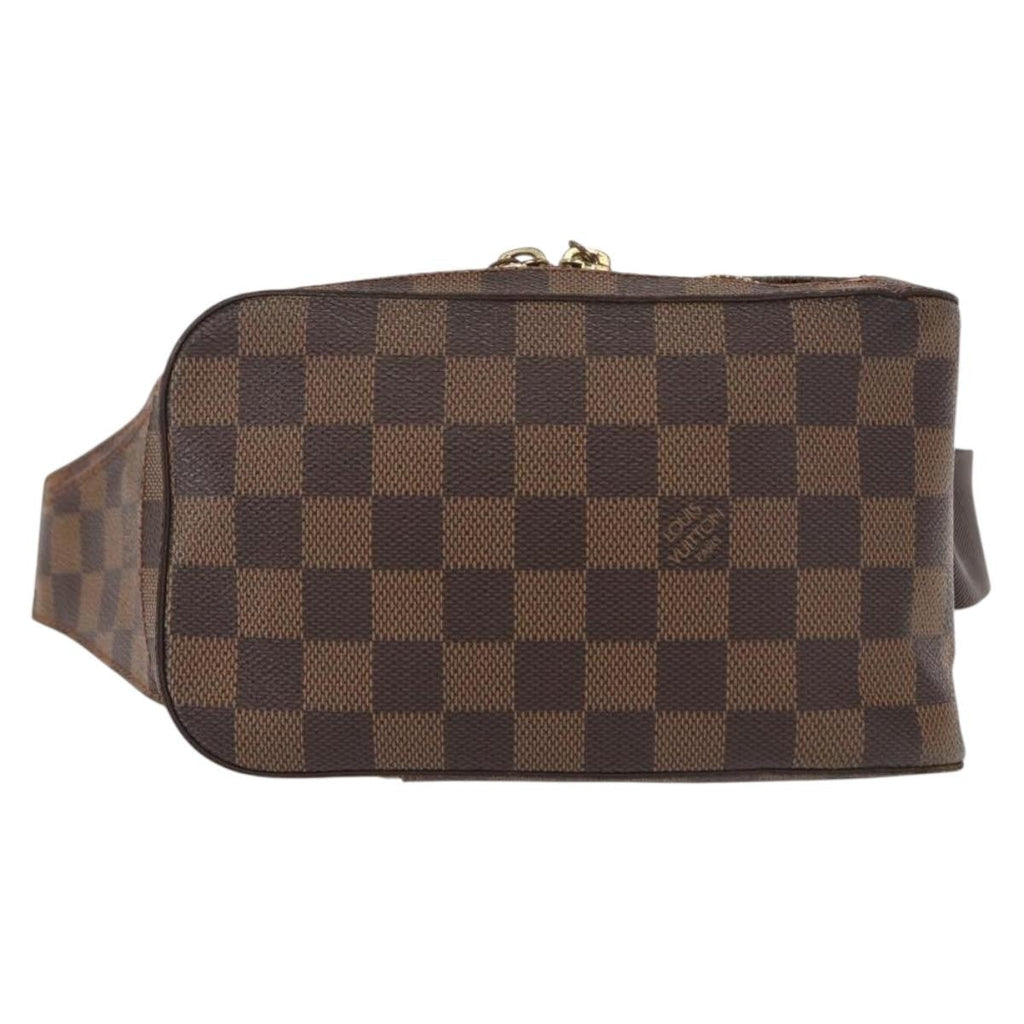 Louis Vuitton Geronimos Waist Bag Damier Brown Canvas Shoulder Bag Bag (Pre-Owned)