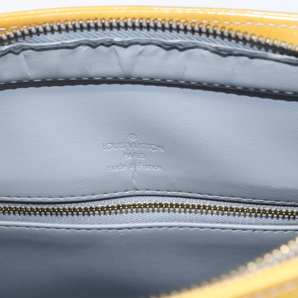 Louis Vuitton Houston Handbag Monogram Vernis Yellow Patent_Leather Tote Bag Bag (Pre-Owned)