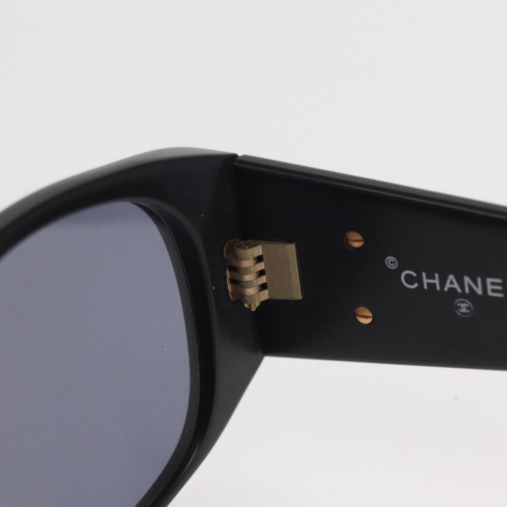 Chanel Logo Cc Sunglasses Plastic Black Plastic Sunglasse Accessory (Pre-Owned)
