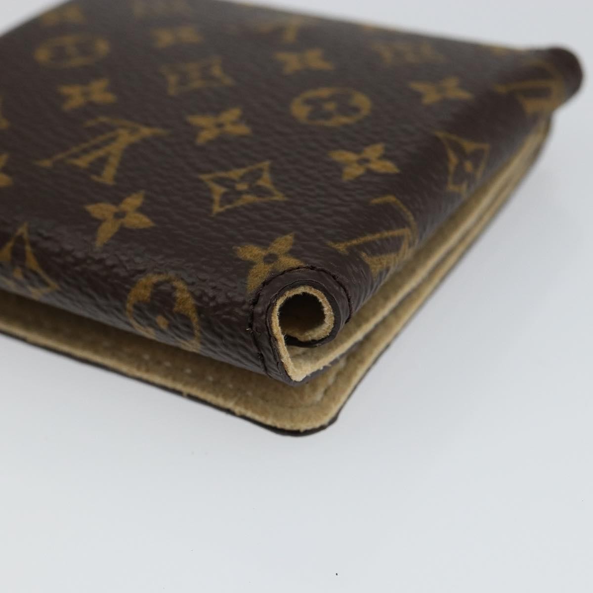 Louis Vuitton Case Jewelry Box Canvas Brown Canvas Wallets Accessory (Pre-Owned)