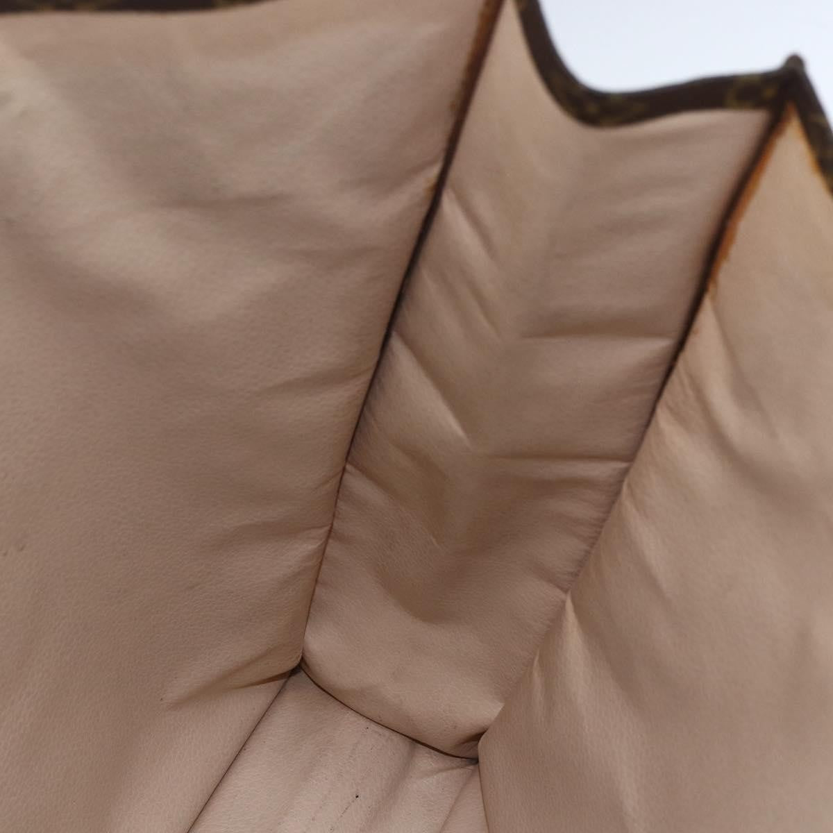 Louis Vuitton Sac Plat Bag Monogram Canvas Brown Canvas Tote Bag Bag (Pre-Owned)