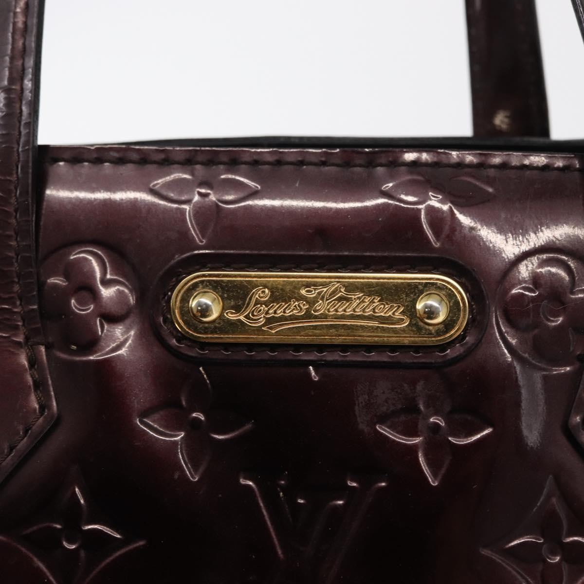 Louis Vuitton Wilshire Handbag Monogram Vernis Burgundy Patent_Leather Tote Bag Bag (Pre-Owned)