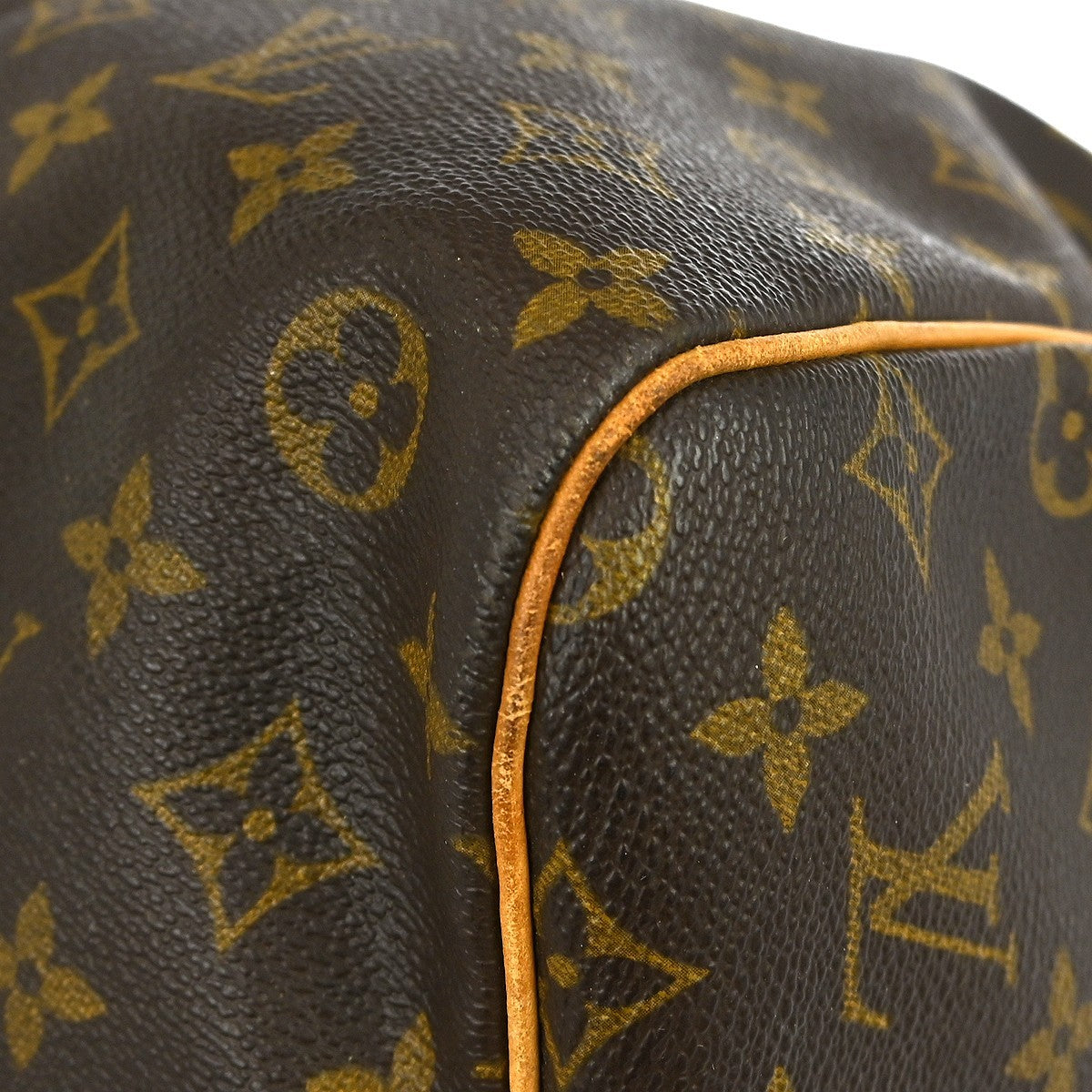 Louis Vuitton Keepall Bag Monogram Canvas Brown Canvas Travel Bag Bag (Pre-Owned)