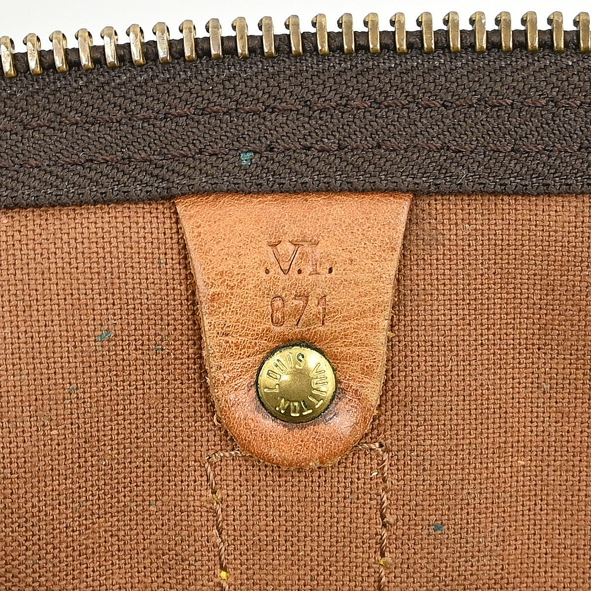 Louis Vuitton Keepall Bag Monogram Canvas Brown Canvas Travel Bag Bag (Pre-Owned)