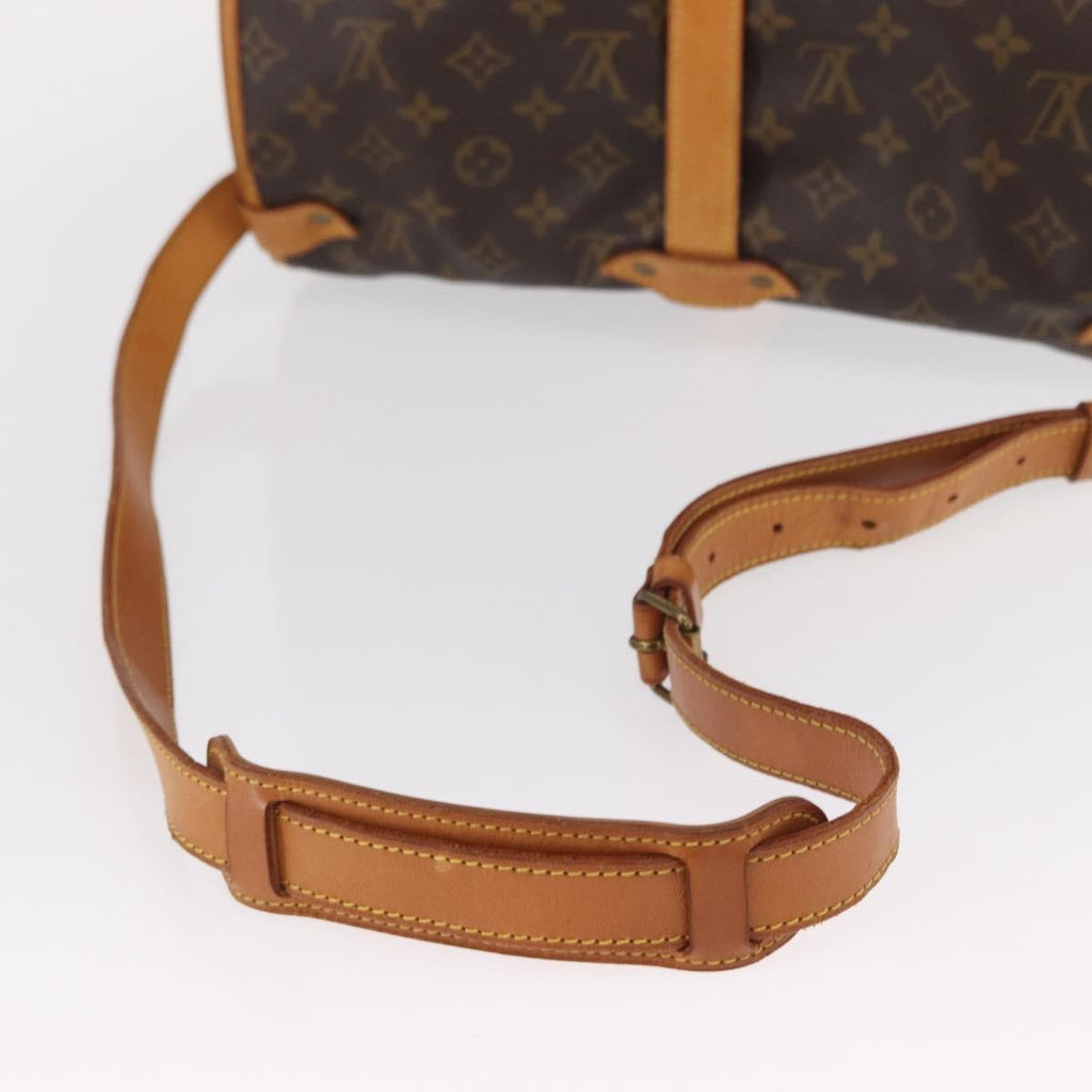Louis Vuitton Saumur Handbag Monogram Canvas Brown Canvas Shoulder Bag Bag (Pre-Owned)