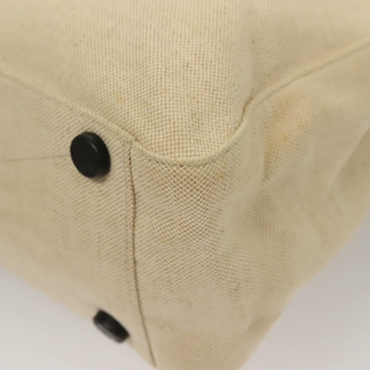 Prada Sport Tote Bag Canvas Beige Canvas Tote Bag Bag (Pre-Owned)