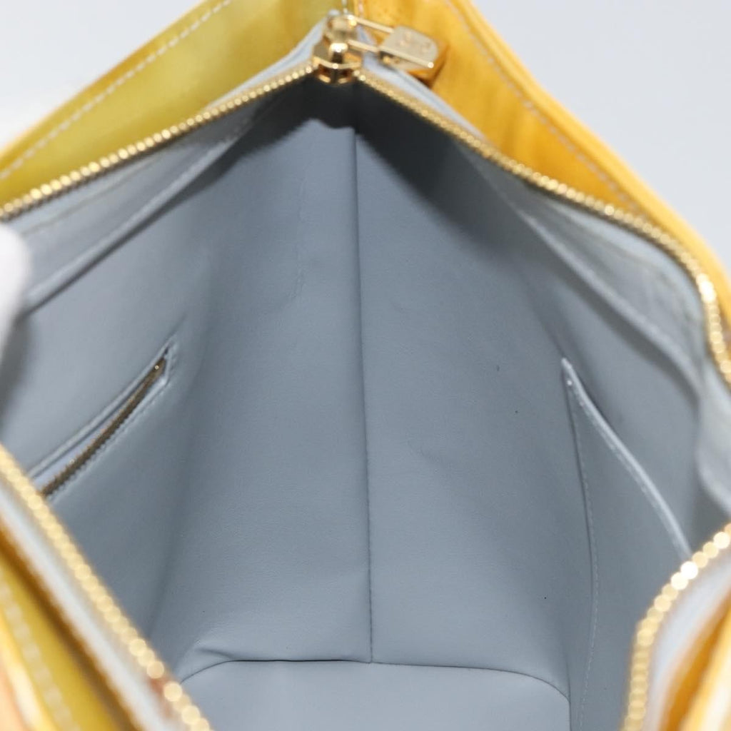 Louis Vuitton Houston Handbag Monogram Vernis Yellow Patent_Leather Tote Bag Bag (Pre-Owned)