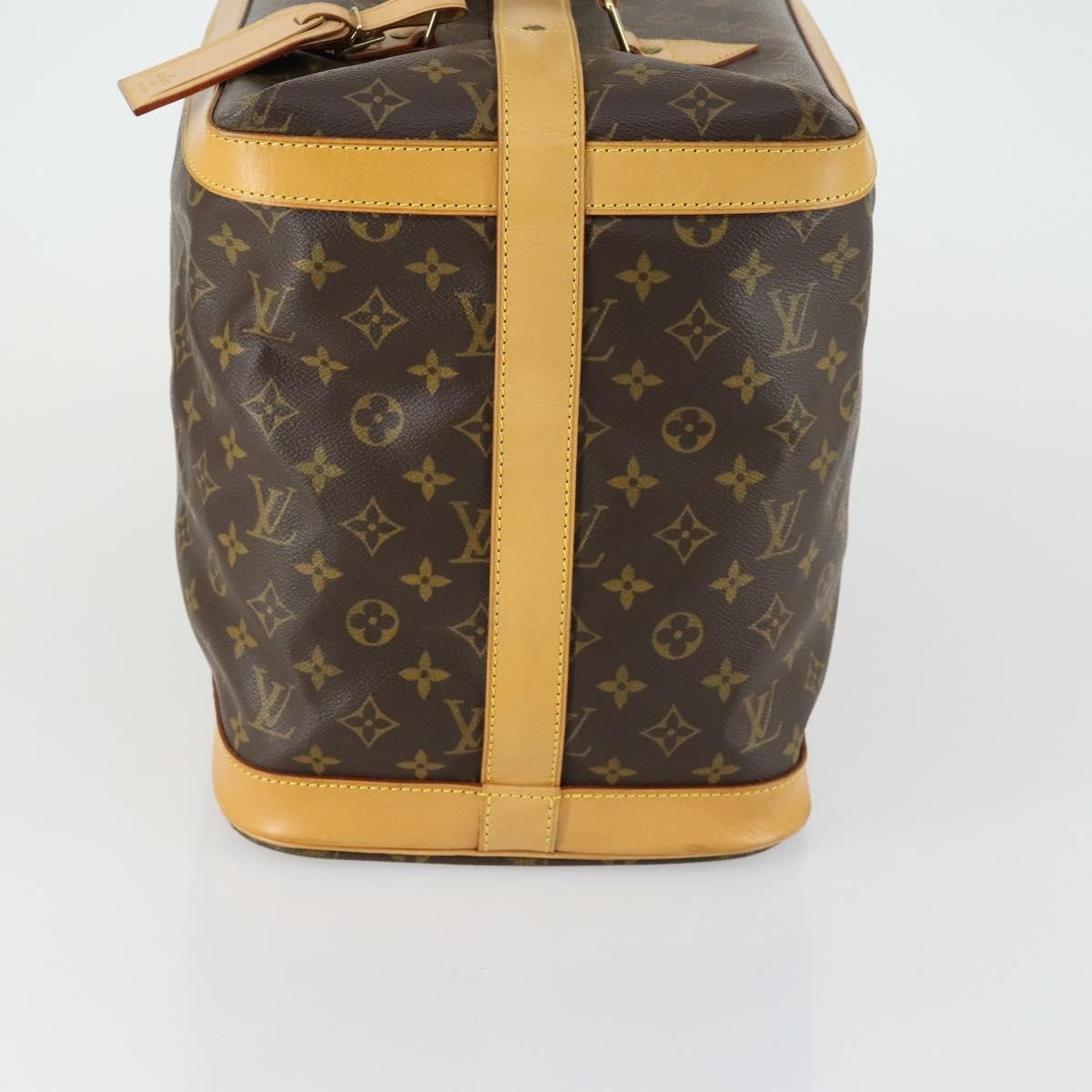 Louis Vuitton Cruiser Handbag Monogram Canvas Brown Canvas Travel Bag Bag (Pre-Owned)