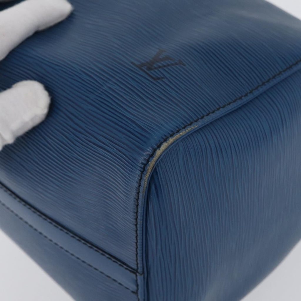 Louis Vuitton Speedy Handbag Epi Leather Blue Leather Handbag (Pre-Owned)