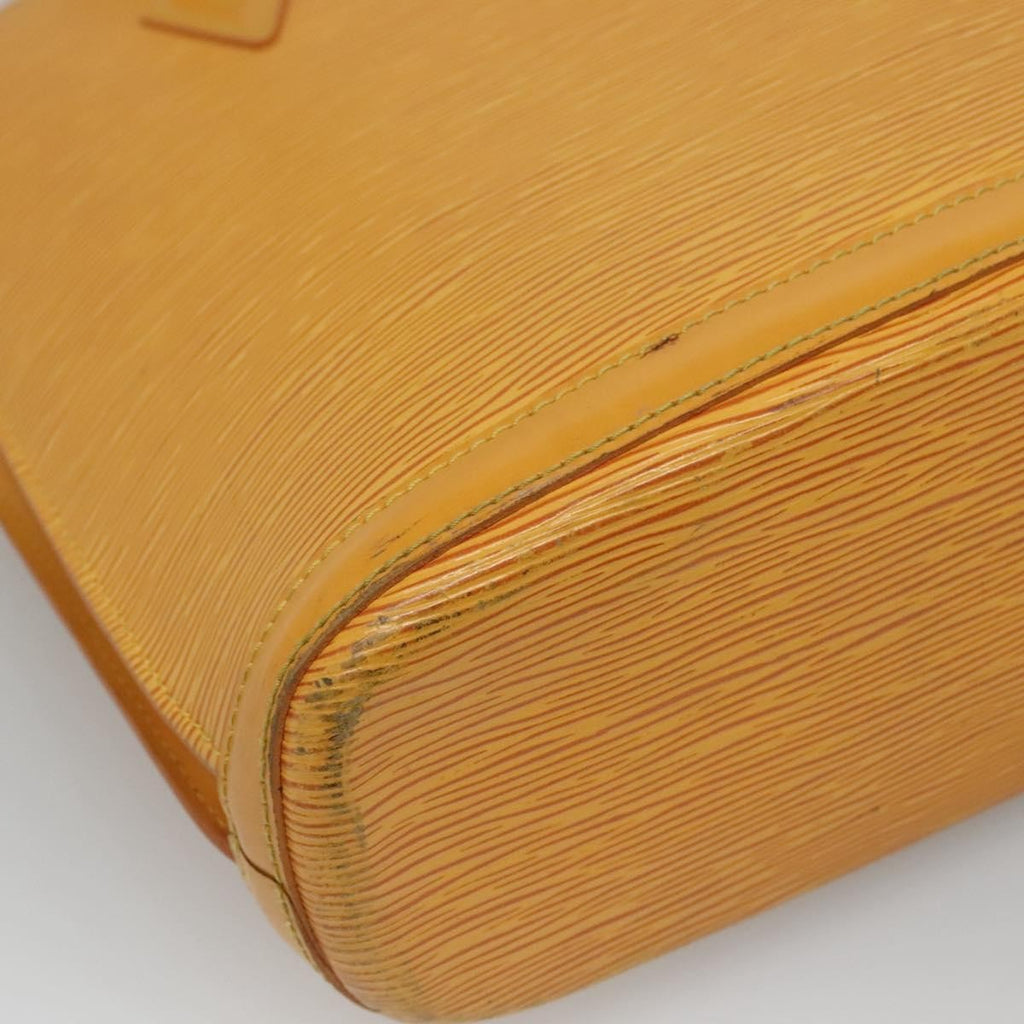Louis Vuitton Lussac Handbag Epi Leather Yellow Leather Shoulder Bag Bag (Pre-Owned)