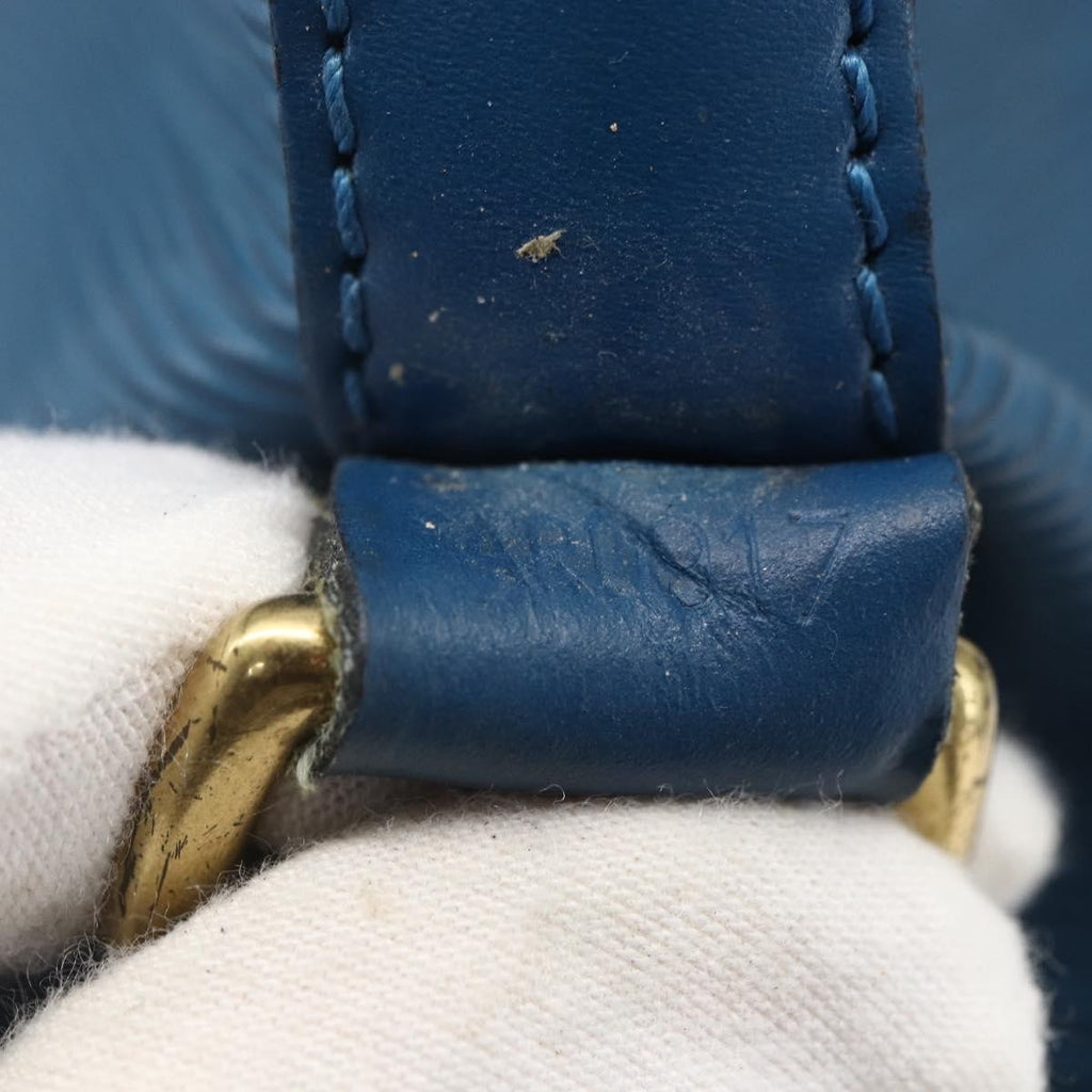 Louis Vuitton Petit Noe Handbag Epi Leather Blue Leather Shoulder Bag Bag (Pre-Owned)