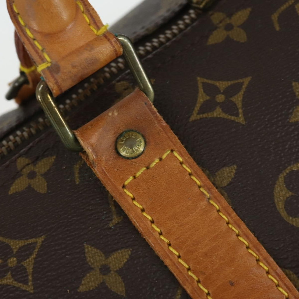 Louis Vuitton Keepall Bag Monogram Canvas Brown Canvas Travel Bag Bag (Pre-Owned)