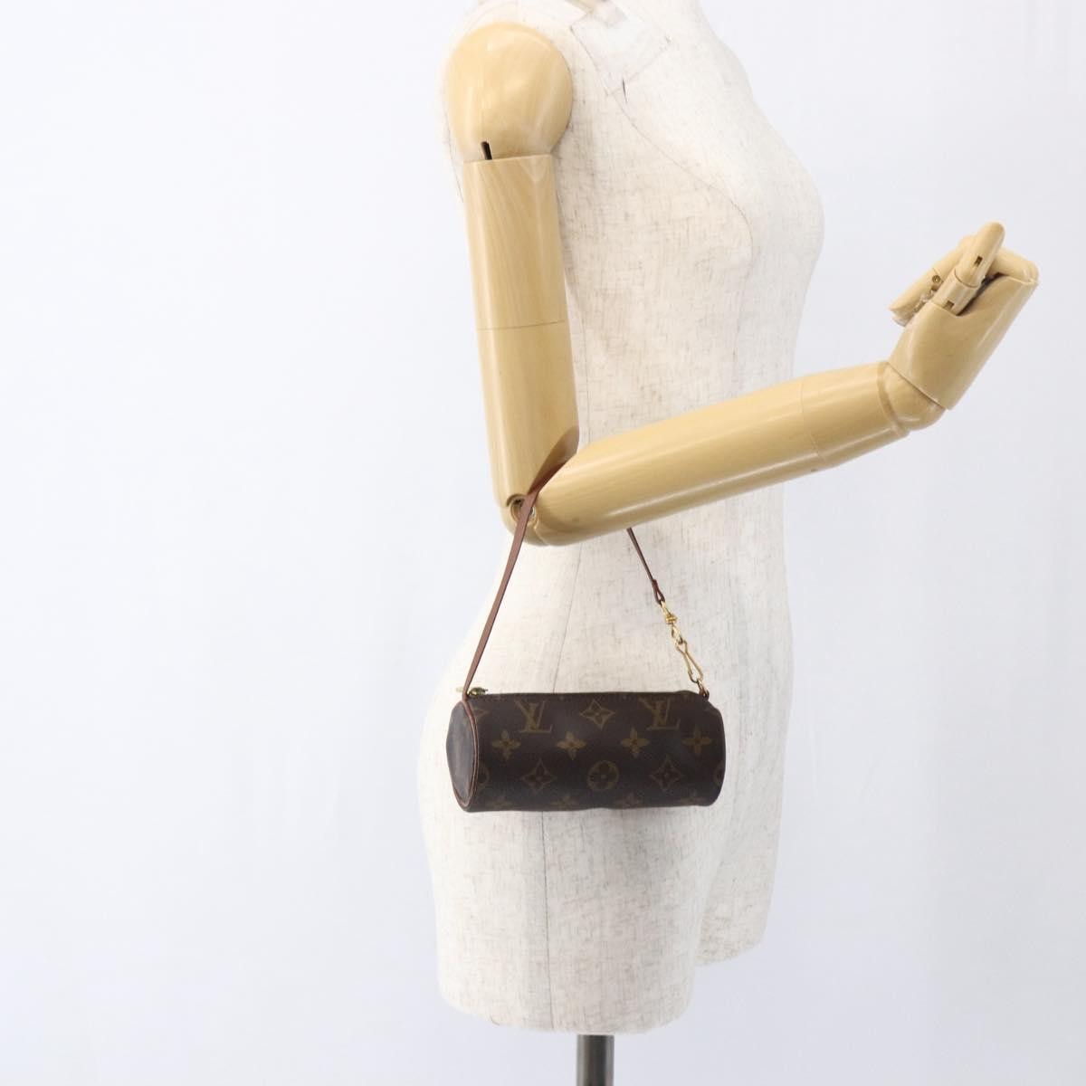 Louis Vuitton Papillon Pochette Monogram Canvas Brown Canvas Clutche & Pouche Bag (Pre-Owned)