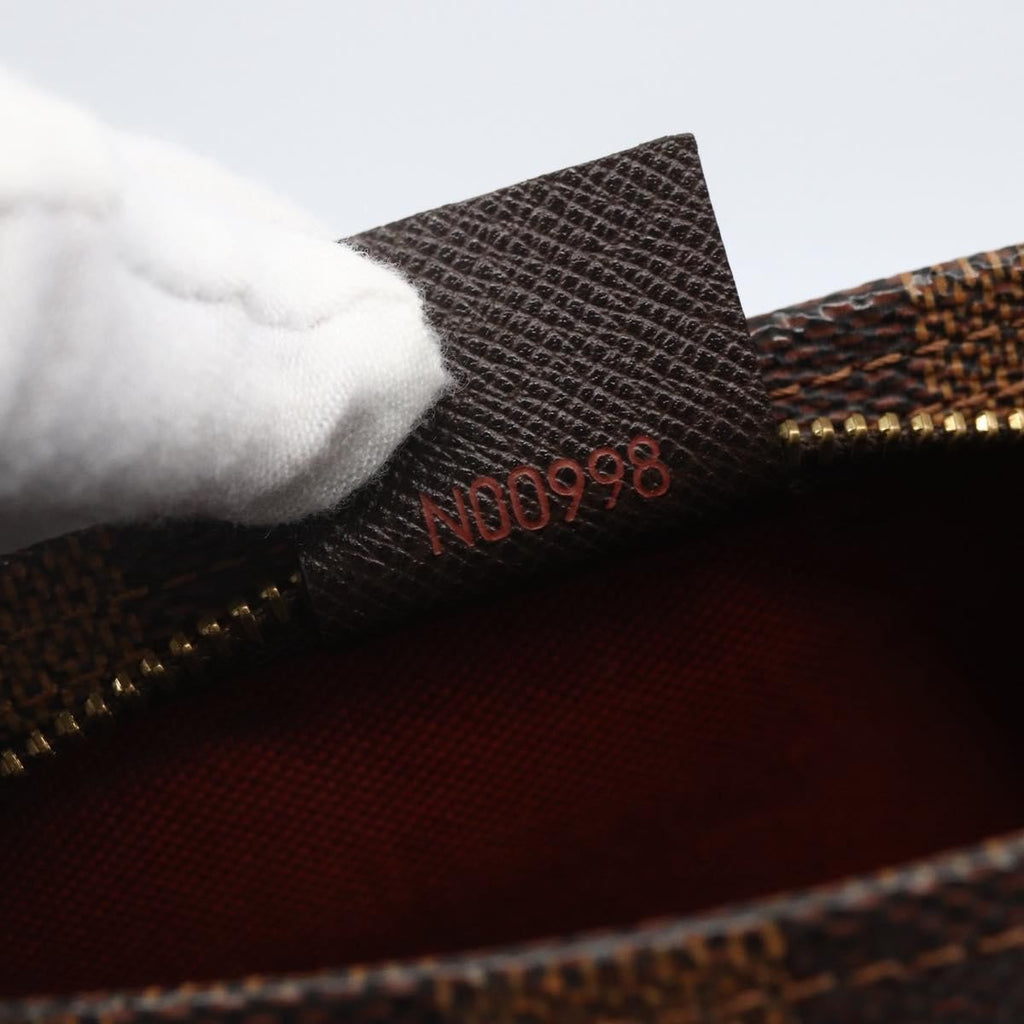 Louis Vuitton Trousse Make Up Bag Damier Brown Canvas Clutche & Pouche Bag (Pre-Owned)
