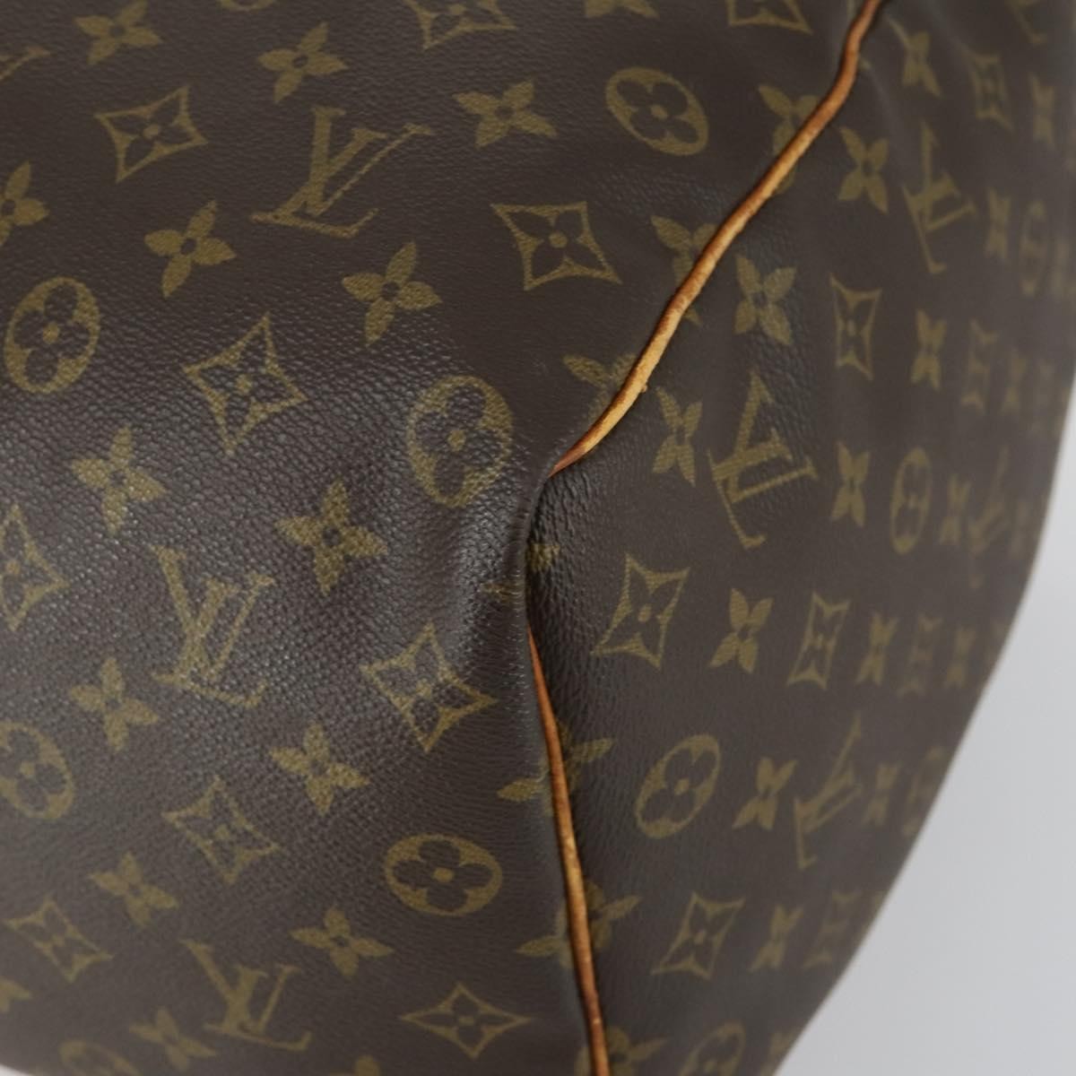 Louis Vuitton Keepall Bag Monogram Canvas Brown Canvas Travel Bag Bag (Pre-Owned)