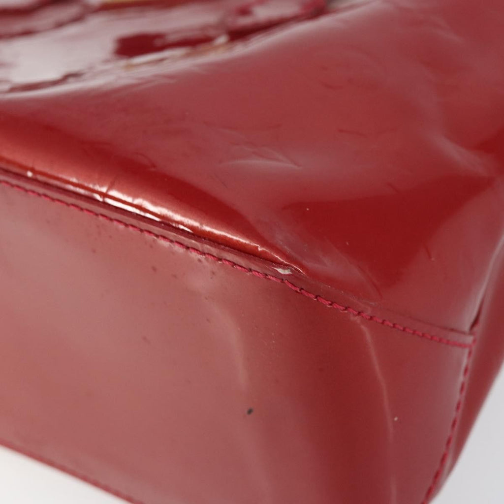 Louis Vuitton Wilshire Handbag Monogram Vernis Red Patent_Leather Handbag (Pre-Owned)