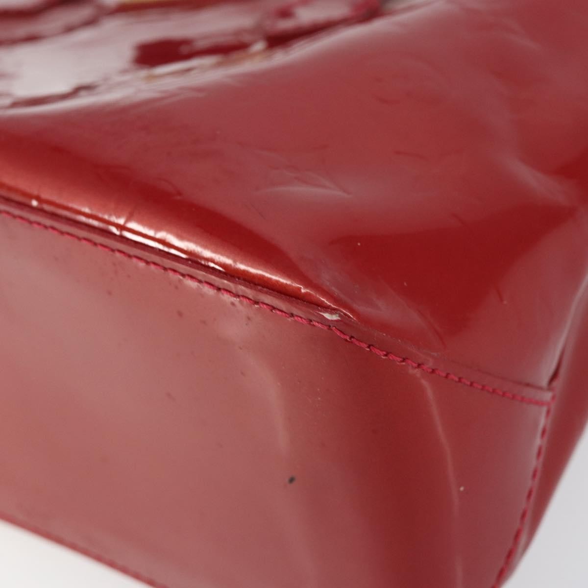 Louis Vuitton Wilshire Handbag Monogram Vernis Red Patent_Leather Handbag (Pre-Owned)