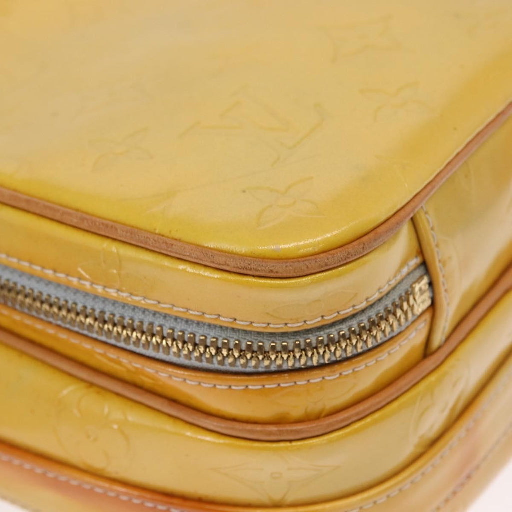 Louis Vuitton Wooster Handbag Monogram Vernis Yellow Patent_Leather Shoulder Bag Bag (Pre-Owned)
