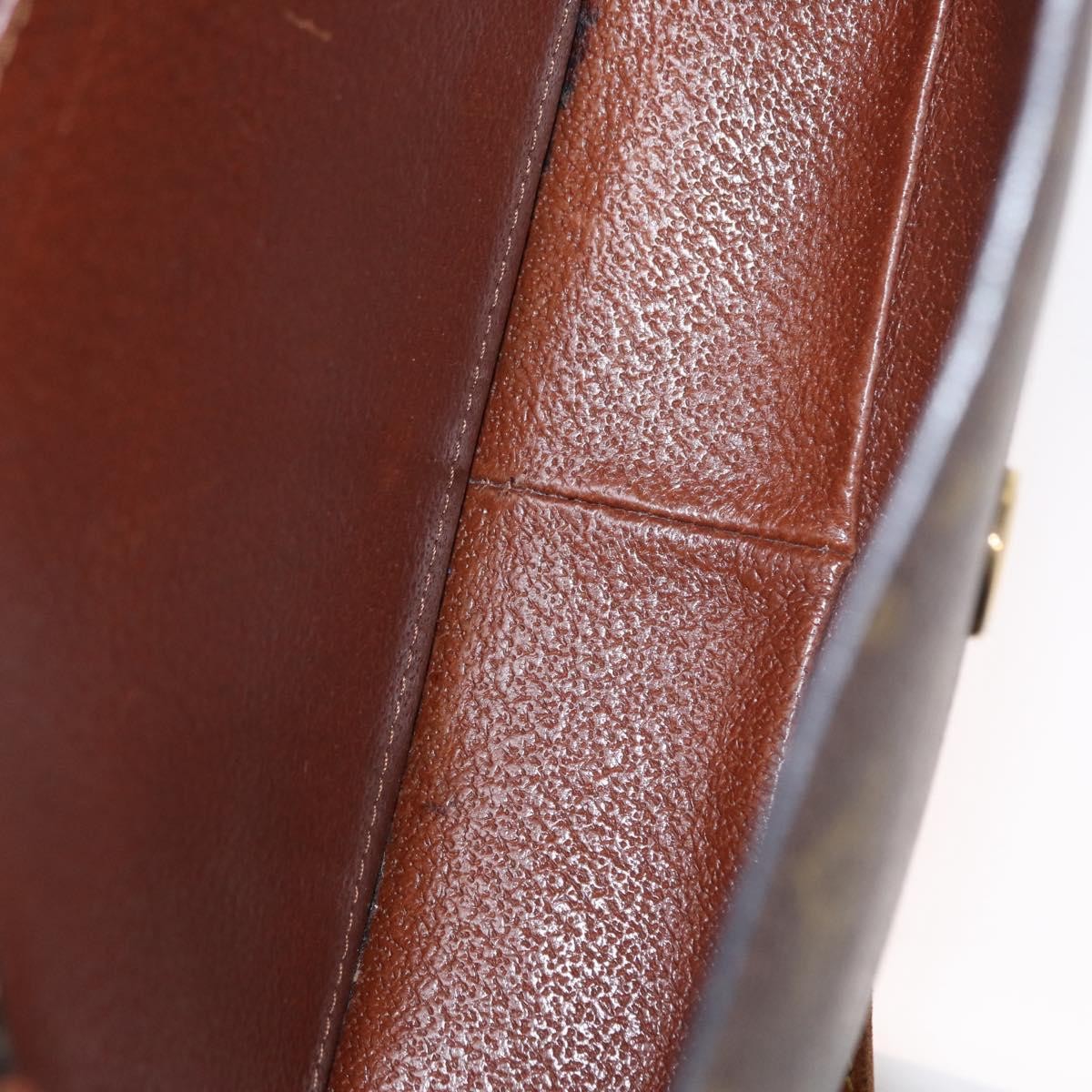Louis Vuitton Saint Cloud Handbag Monogram Canvas Brown Canvas Shoulder Bag Bag (Pre-Owned)