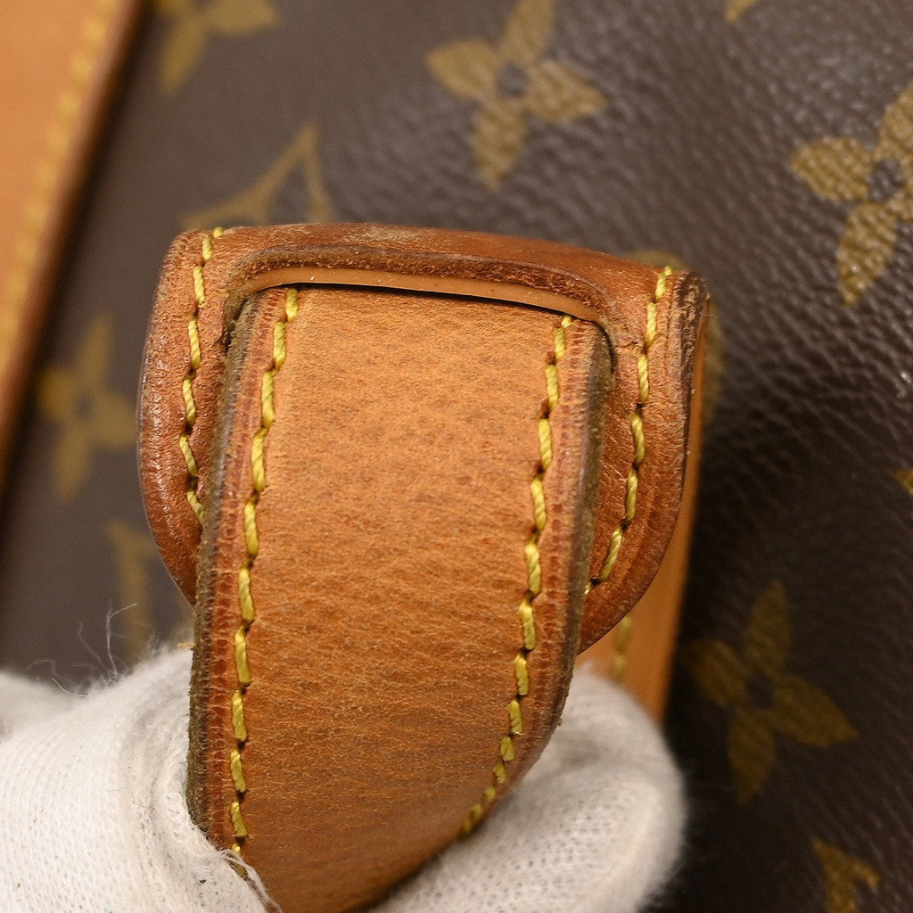 Louis Vuitton Saumur Handbag Monogram Canvas Brown Canvas Shoulder Bag Bag (Pre-Owned)