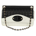 Chanel Chocolate Bar Mademoiselle Shoulder Bag Quilted Lambskin Black Leather Shoulder Bag Bag (Pre-Owned)
