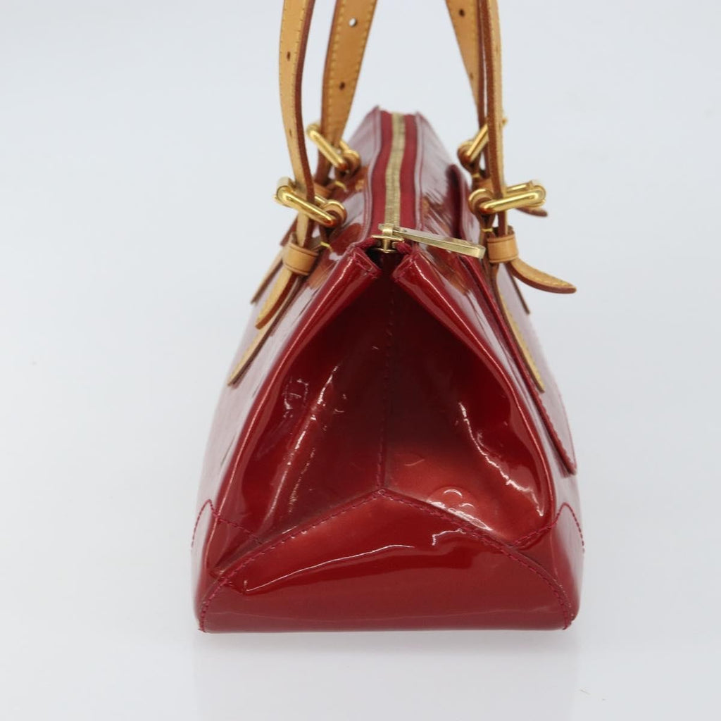 Louis Vuitton Rosewood Avenue Handbag Monogram Vernis Red Patent_Leather Handbag (Pre-Owned)