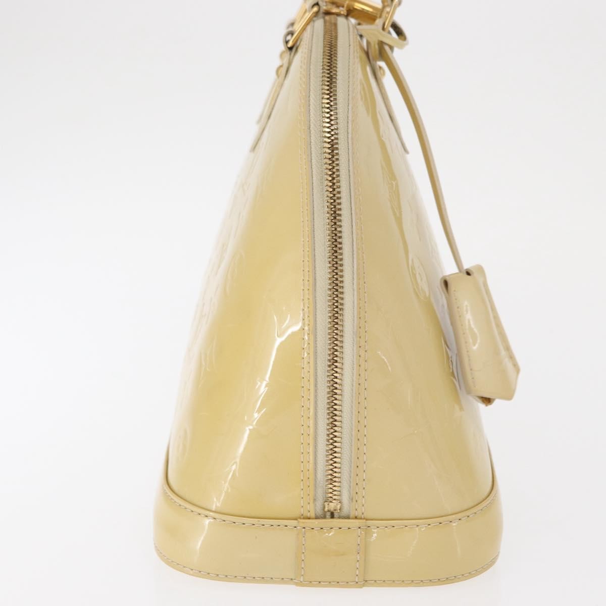 Louis Vuitton Alma Handbag Patent Leather Beige Patent_Leather Handbag (Pre-Owned)