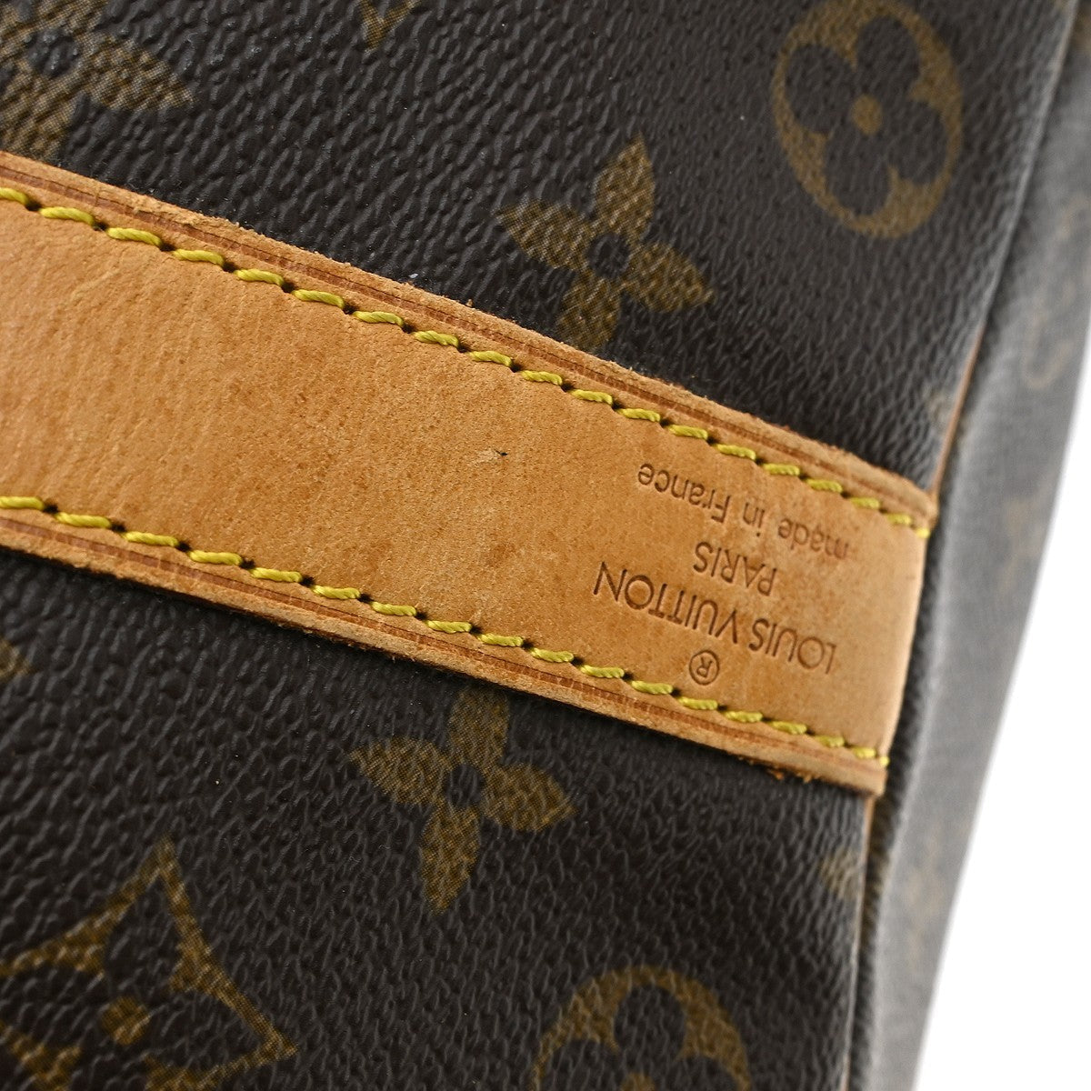 Louis Vuitton Keepall Bandouliere Bag Monogram Canvas Brown Canvas Travel Bag Bag (Pre-Owned)