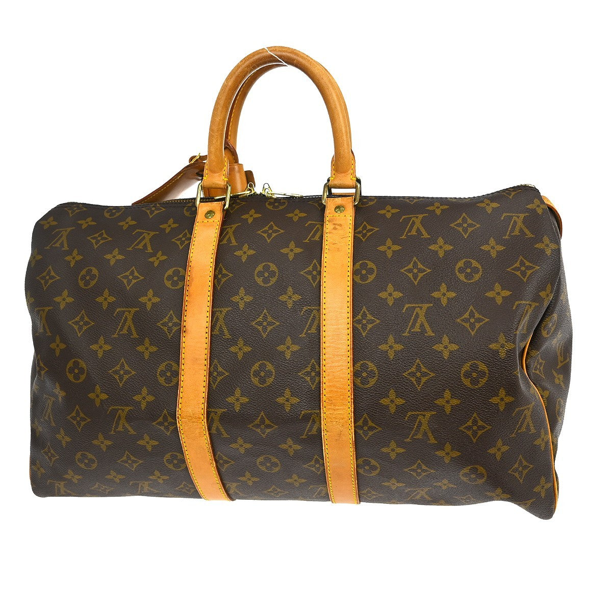 Louis Vuitton Keepall Bag Monogram Canvas Brown Canvas Travel Bag Bag (Pre-Owned)