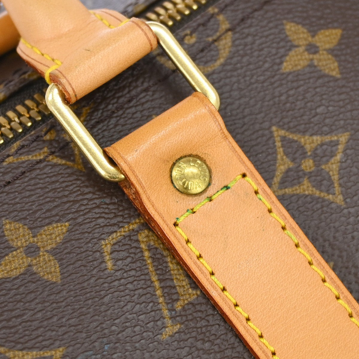 Louis Vuitton Keepall Bag Monogram Canvas Brown Canvas Travel Bag Bag (Pre-Owned)