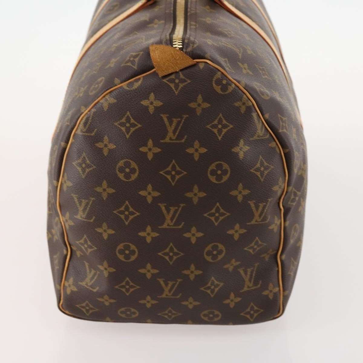 Louis Vuitton Keepall Bag Monogram Canvas Brown Canvas Travel Bag Bag (Pre-Owned)