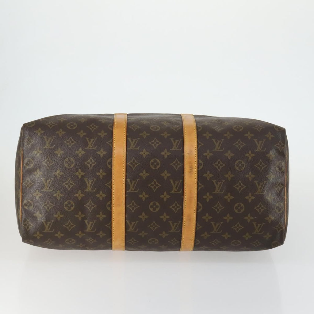 Louis Vuitton Keepall Bag Monogram Canvas Brown Canvas Travel Bag Bag (Pre-Owned)