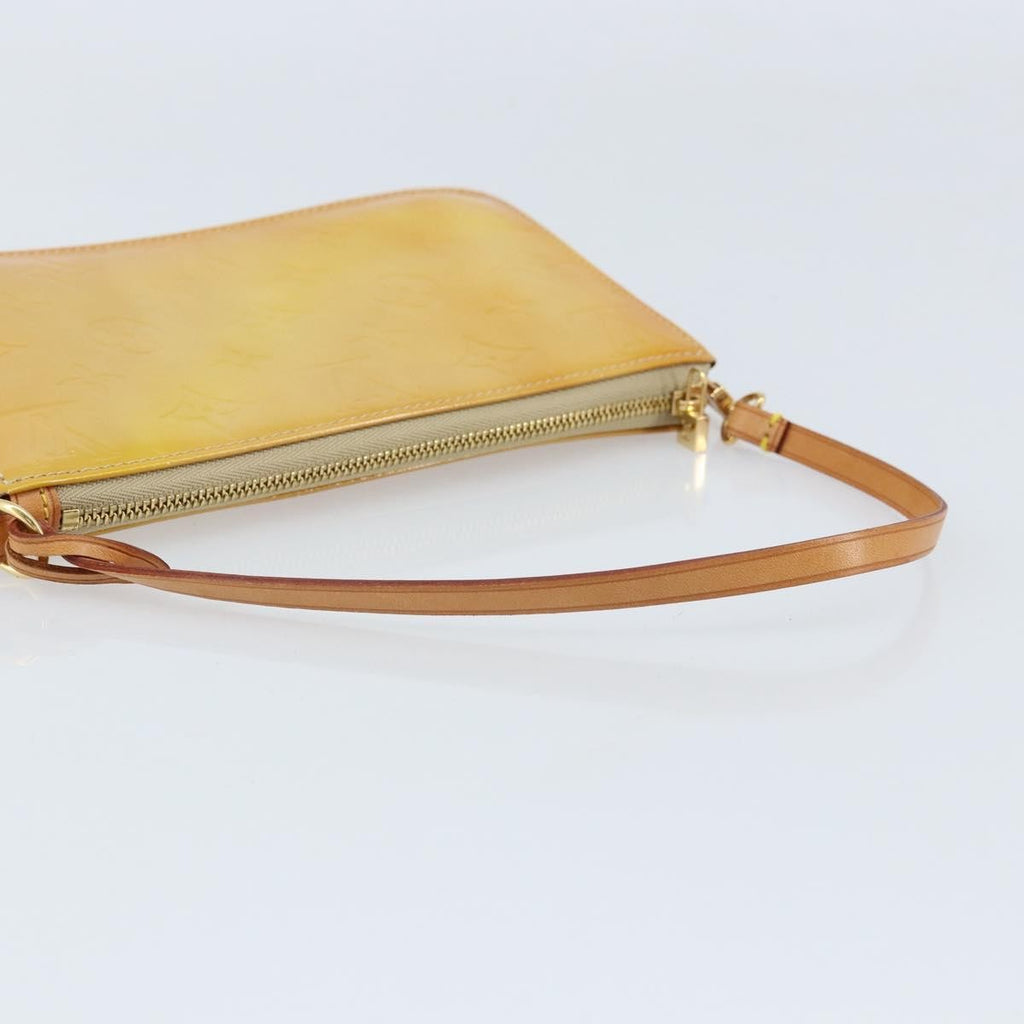 Louis Vuitton Lexington Pochette Patent Leather Beige Patent_Leather Clutche & Pouche Bag (Pre-Owned)