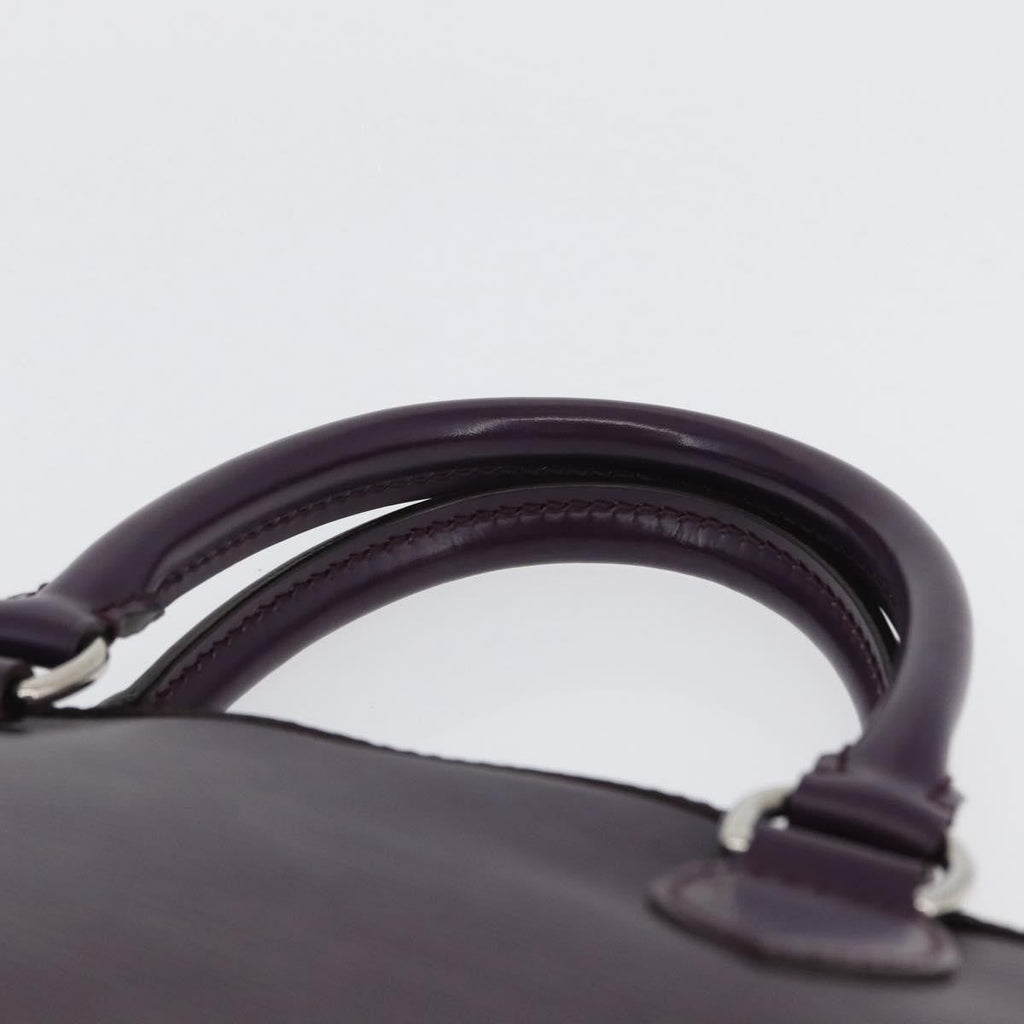Louis Vuitton Lockit Handbag Epi Leather Purple Leather Handbag (Pre-Owned)