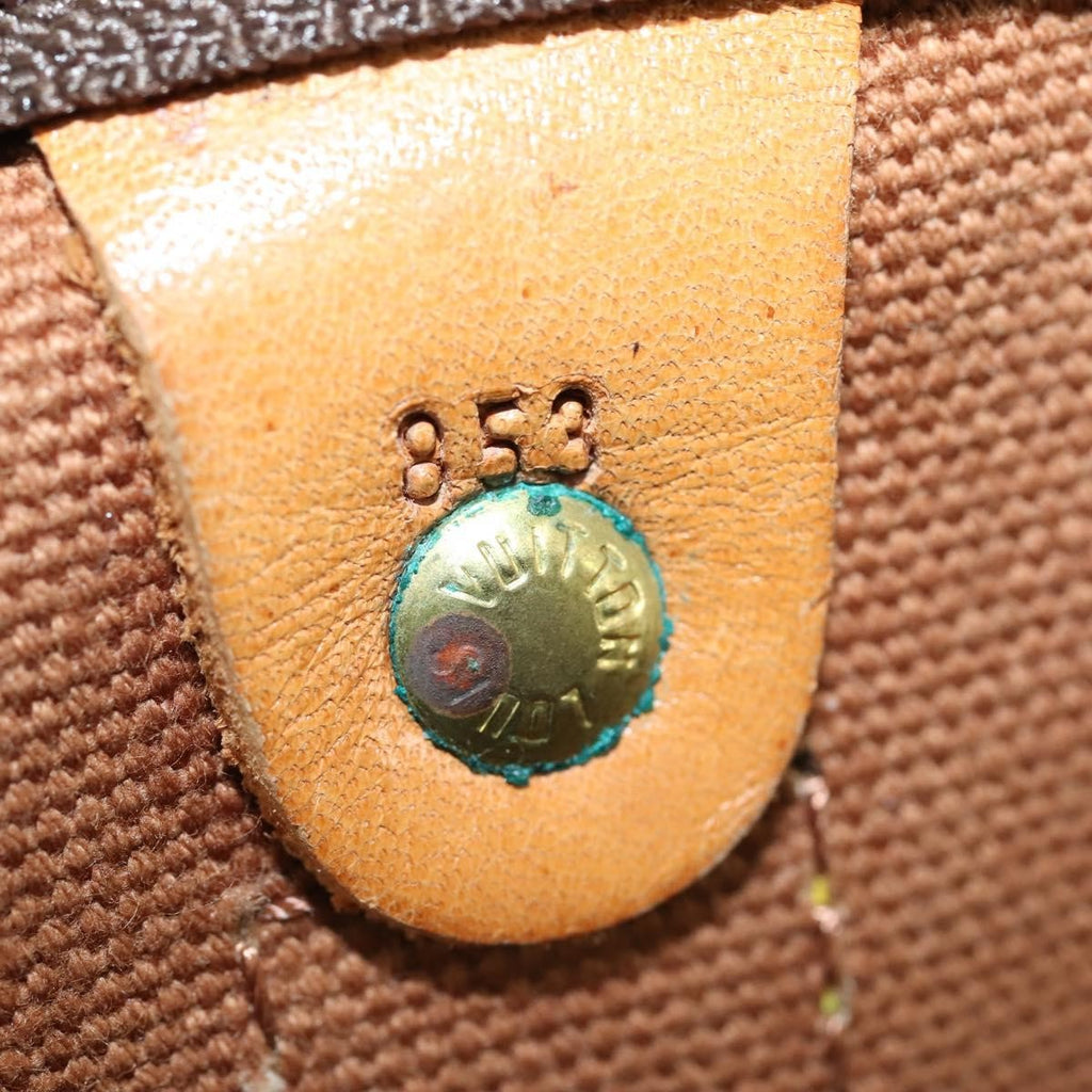 Louis Vuitton Keepall Bag Monogram Canvas Brown Canvas Travel Bag Bag (Pre-Owned)