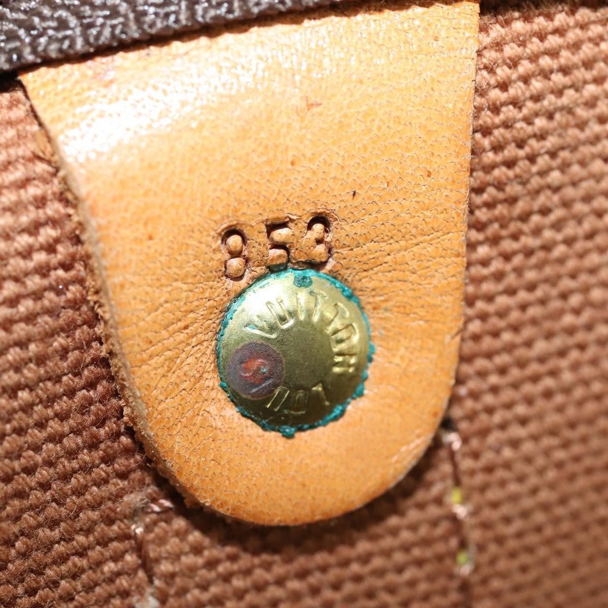 Louis Vuitton Keepall Bag Monogram Canvas Brown Canvas Travel Bag Bag (Pre-Owned)