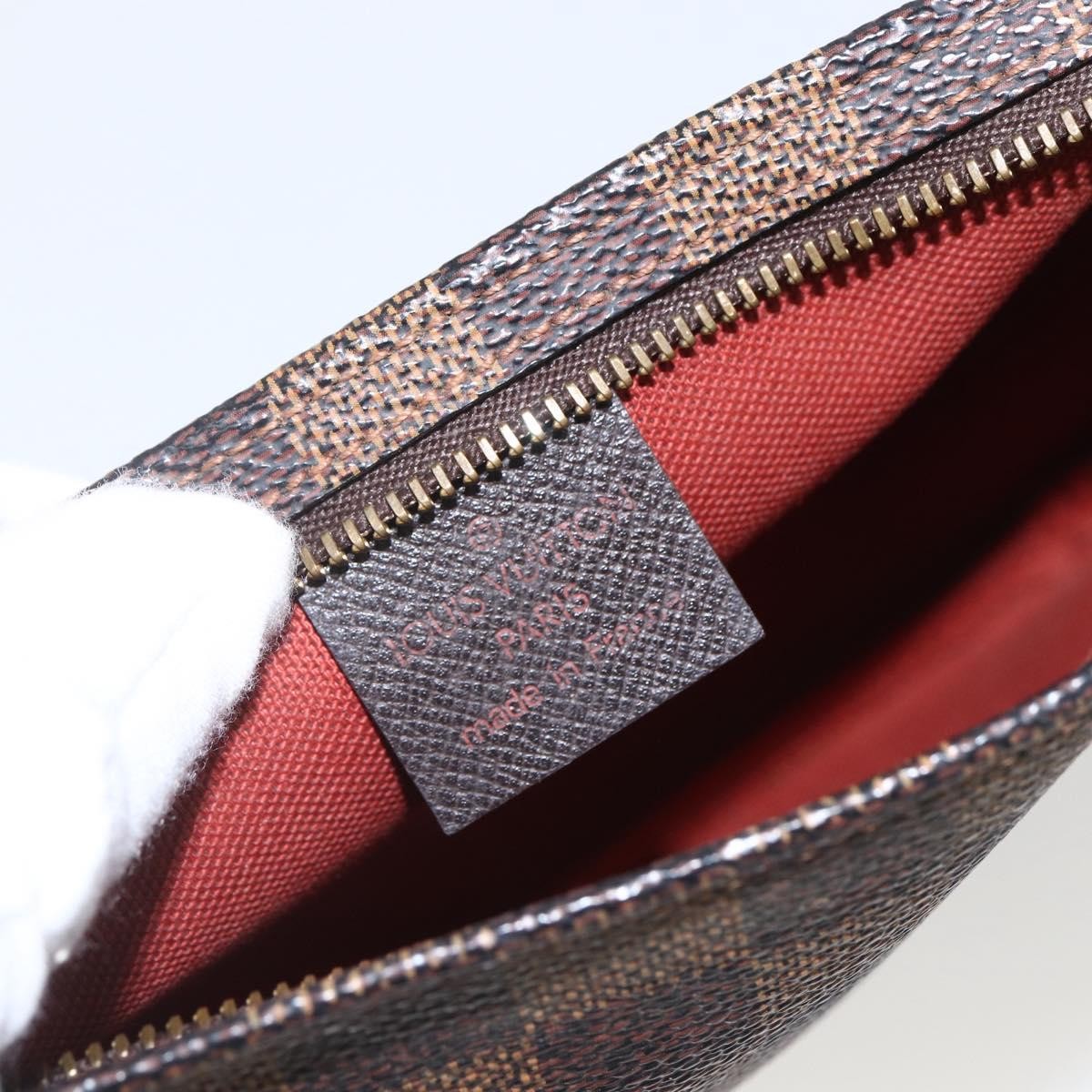 Louis Vuitton Trousse Make Up Bag Damier Canvas Brown Canvas Clutche & Pouche Bag (Pre-Owned)